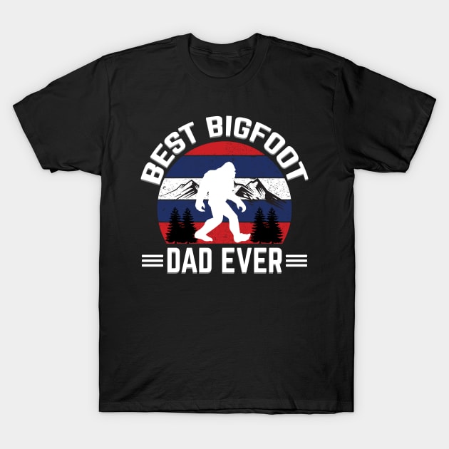 Best Bigfoot Dad Ever T-Shirt by jerranne